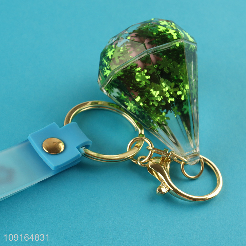 Most popular plastic creative keychain key ring for gifts