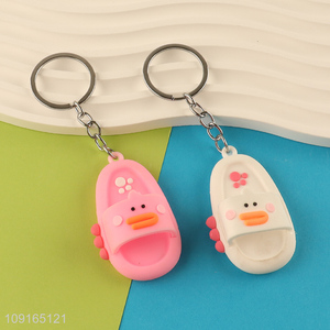China products multicolor <em>slippers</em> pendant keychain key ring
