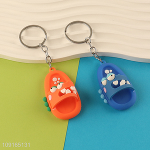 Top selling <em>slippers</em> pendant portable keychain key ring wholesale