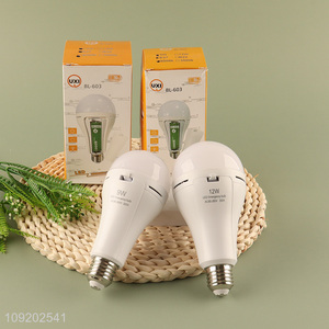 New Product AC85-265V 9 12W Rechargeable <em>Emergency</em> Battery LED <em>Light</em> Bulb <em>Emergency</em> <em>Light</em>