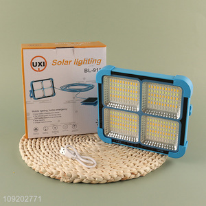 Factory Supply Solar Type C Rechargeable Led <em>Emergency</em> <em>Light</em> Outdoor Led Working Lamp