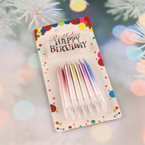 New Product 12-Count Gradient Cake <em>Candles</em> <em>Birthday</em> Cake <em>Candles</em>