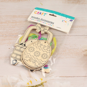 Top quality wooden <em>crafts</em> Easter hanging ornament <em>decoration</em>