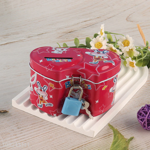 Factory Price Tin Piggy Bank Tin <em>Money</em> <em>Box</em> Tin Coin Bank for Kids