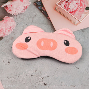 Good sale cartoon pig adjustable sleeping eye <em>mask</em> eye cover