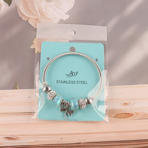 New Arrival Charm <em>Bracelet</em> Silver Plated Stainless Steel Charm <em>Bracelet</em>