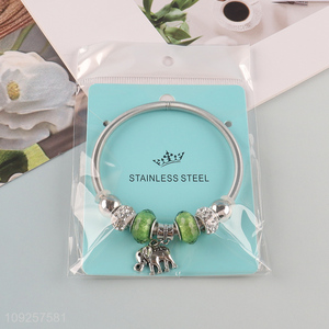 Good Quality Charm <em>Bracelet</em> Silver Plated Stainless Steel Charm <em>Bracelet</em>