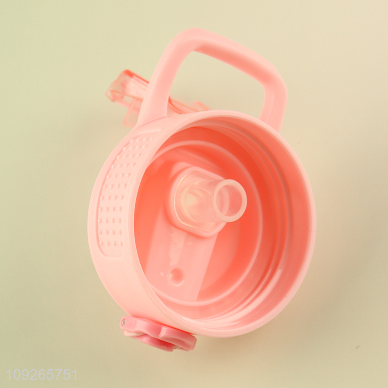 Hot Selling Plastic Water Bottle Cute Cartoon Plastic Water Bottle with Straw