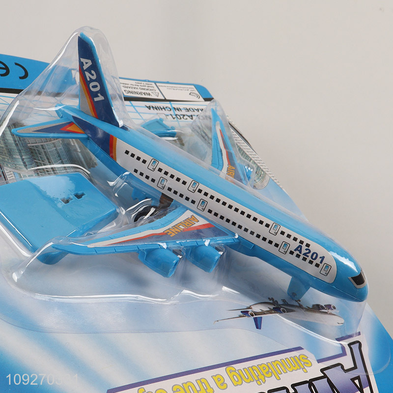 New Arrival Pull Back Airplane Toy Plastic Airplane Model Toy