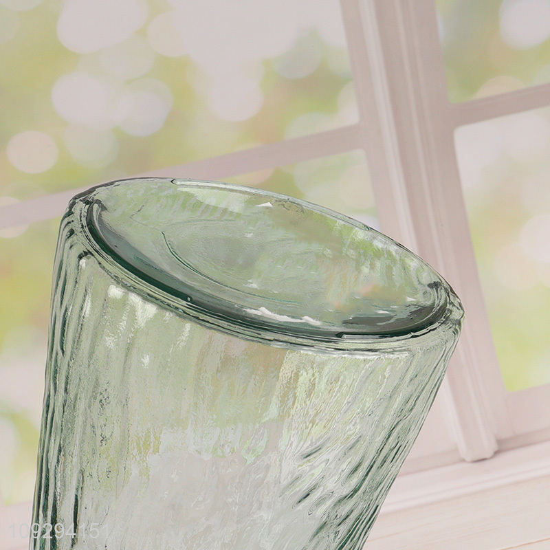 Hot selling home decor glass flower vase wholesale