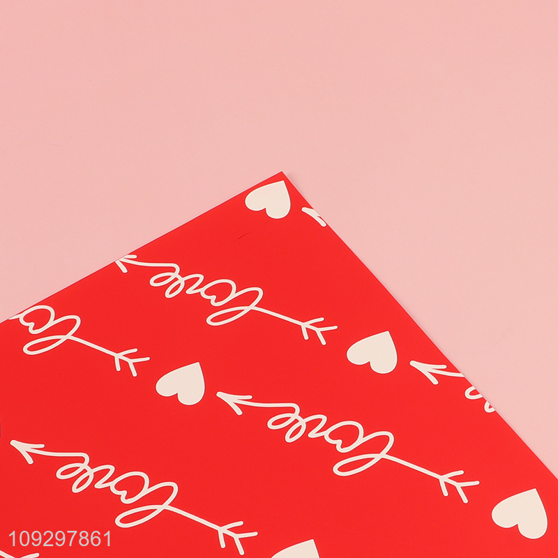 Yiwu market heart packaging paper wrapping paper