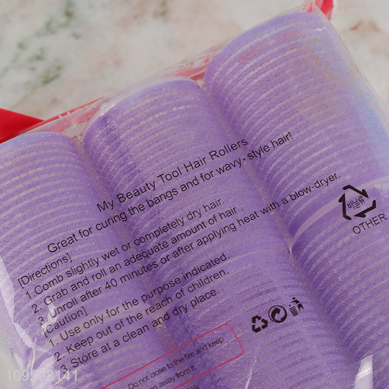 Factory price 6pcs nylon hair roller set hair care