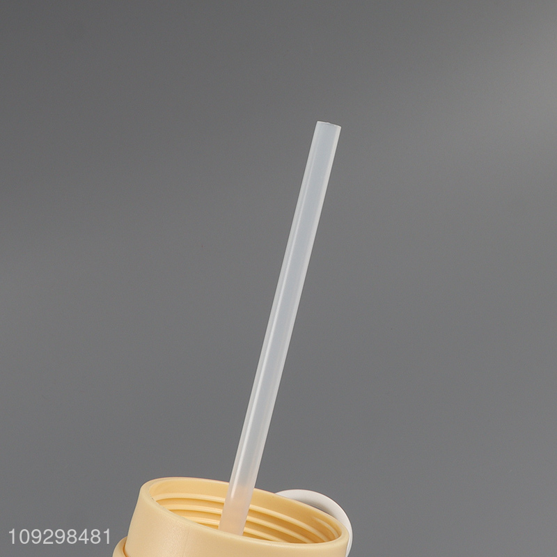 Factory price plastic water bottle drinking bottle with straw