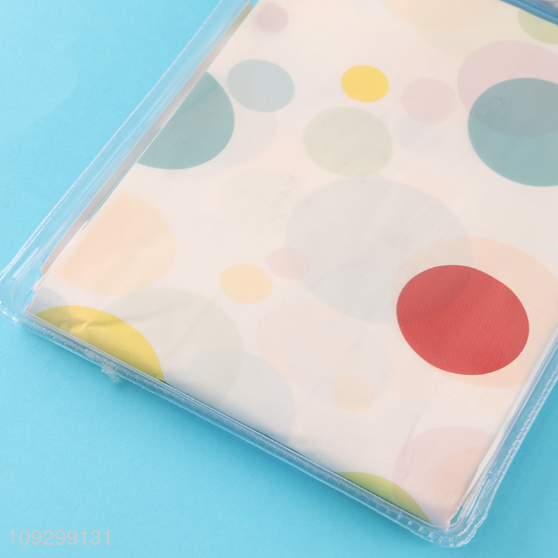 China factory waterproof bathroom shower curtain with hook