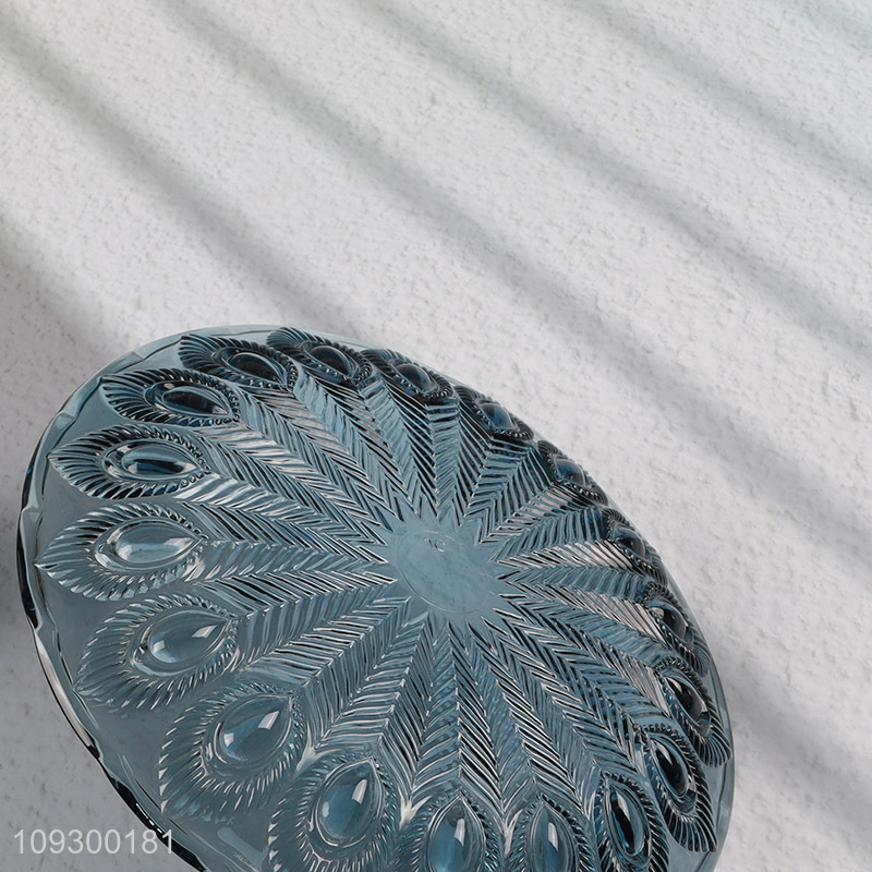 China products round delicate glass fruit plate