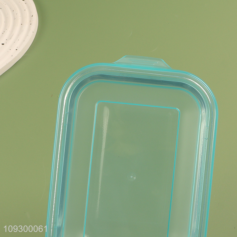 Good selling 3pcs rectangle glass food container preservation box set