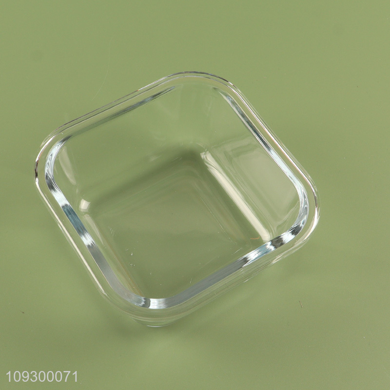 Yiwu market square glass food container preservation box set