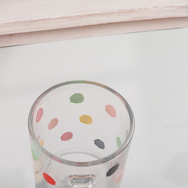 New arrival 620ml glass water cup straw cup for sale