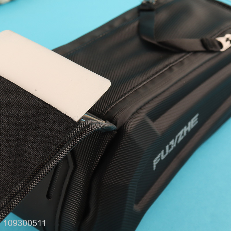 Factory price waterproof front frame top tube bag bicycle bag