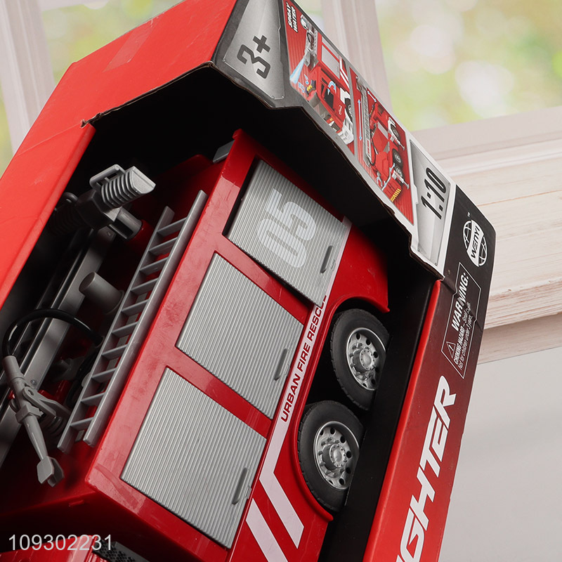 Factory wholesale inertial fire truck toys for children