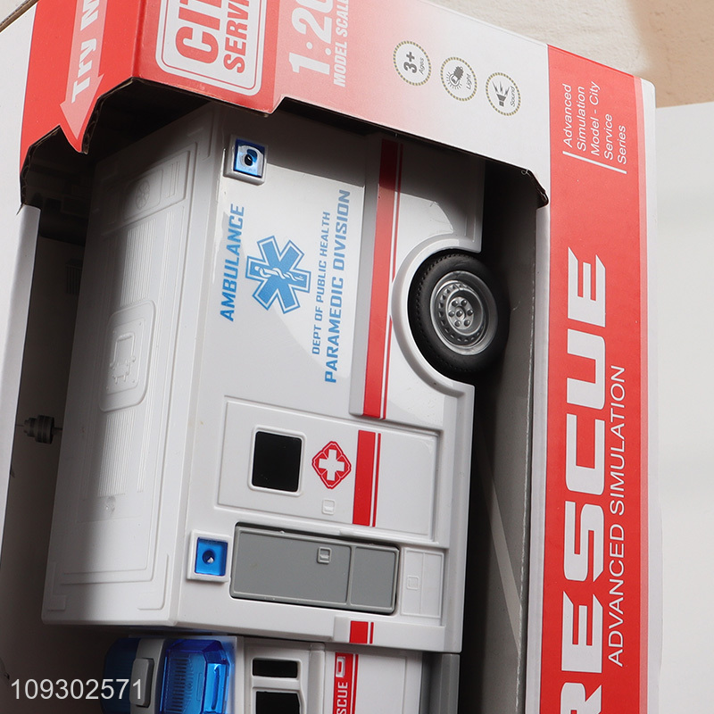 Most popular inertial ambulance toys with lights and sounds