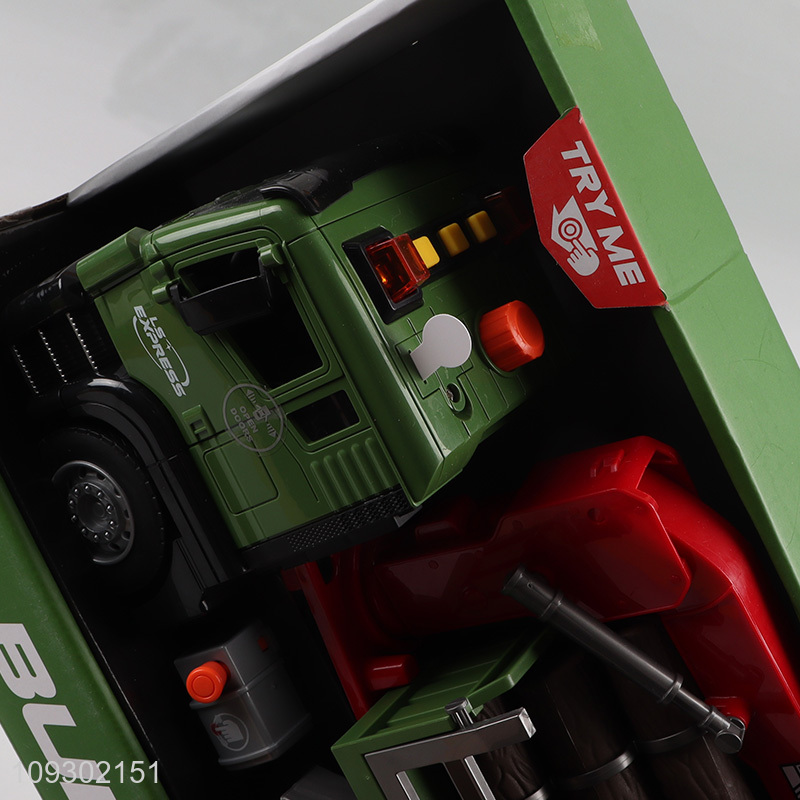 Good selling 1:10 inertial truck toys with sounds and lights