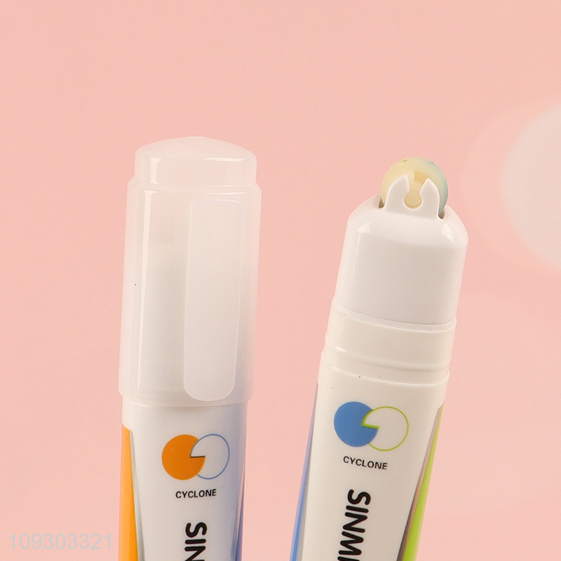 Latest products 6pcs students linear pen marker pen