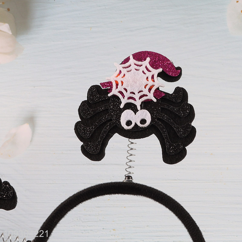 China wholesale spider net Halloween party hair hoop hair accessories