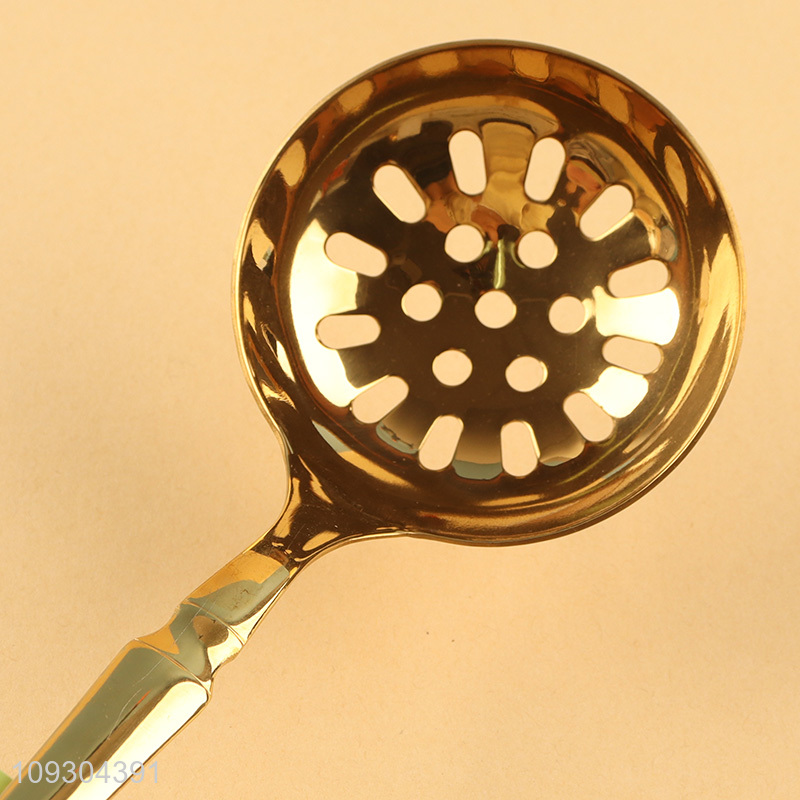 Top sale kitchen utensil stainless steel slotted spoon