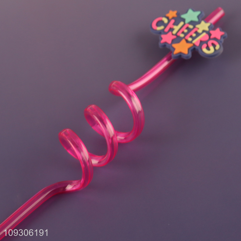 China wholesale cartoon plastic water cup straw cup