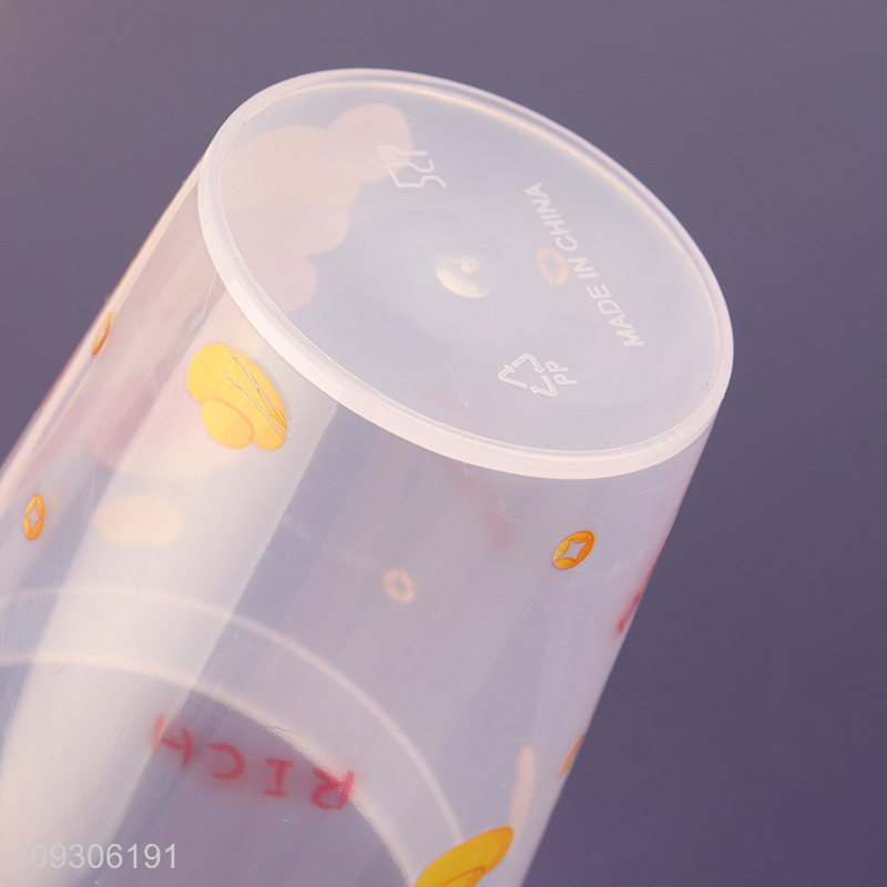 China wholesale cartoon plastic water cup straw cup