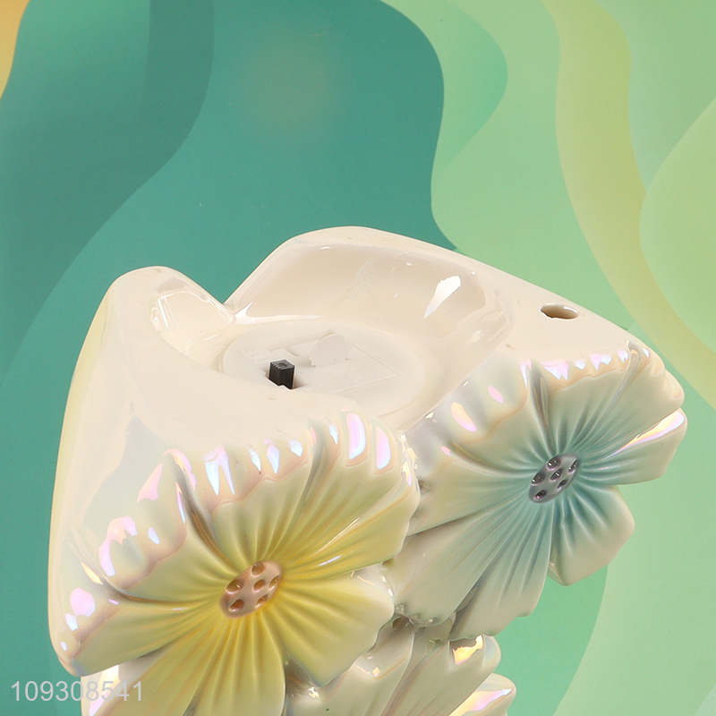 Online wholesale flower shape ceramic crafts ornament