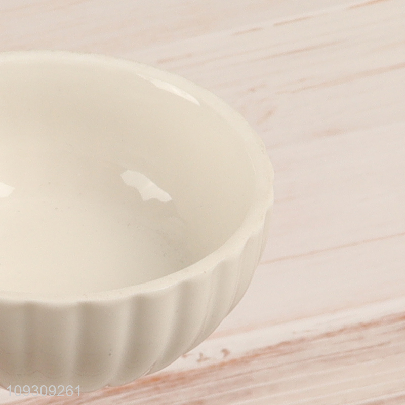 Low price ceramic round storage jar with lid