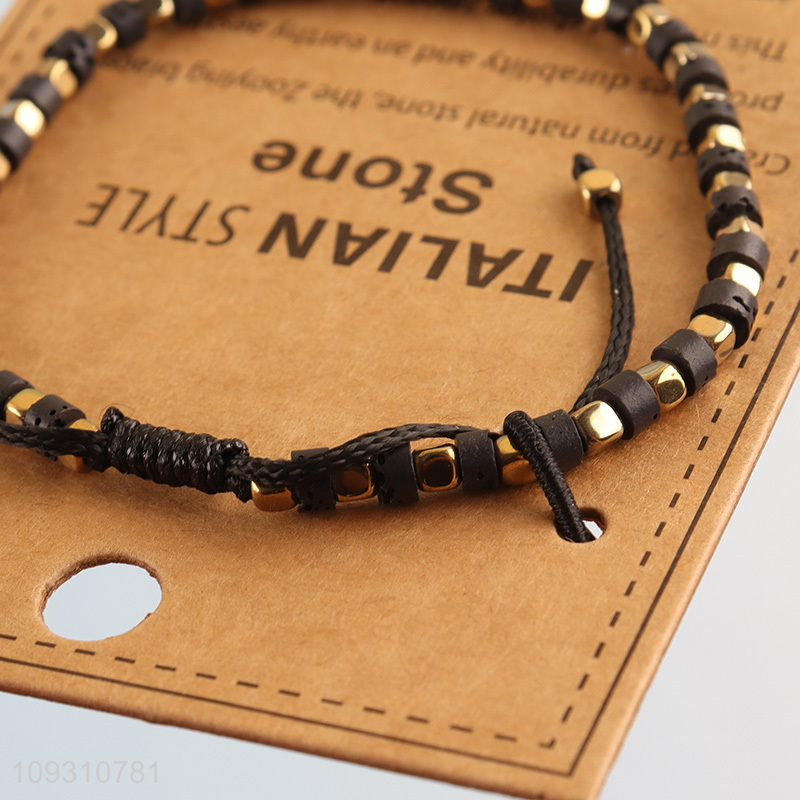 Top quality fashion jewelry stone beaded bracelet
