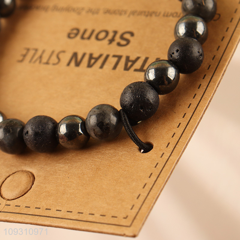Online wholesale fashion jewelry stone beaded bracelet