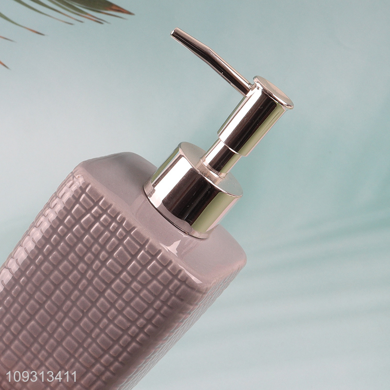 Yiwu market ceramic liquid soap dispenser for bathroom