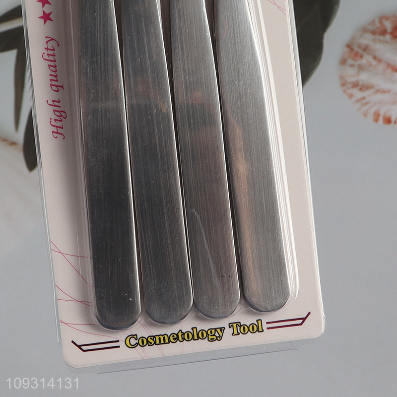 Good sale professional 4pcs eyebrow tweezers set