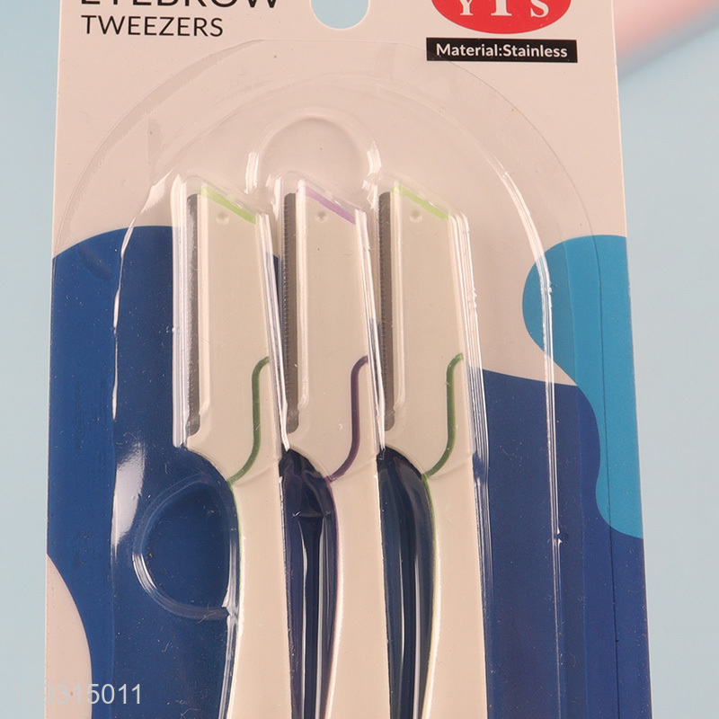 Most popular makeup tool 3pcs eyebrow trimmer set