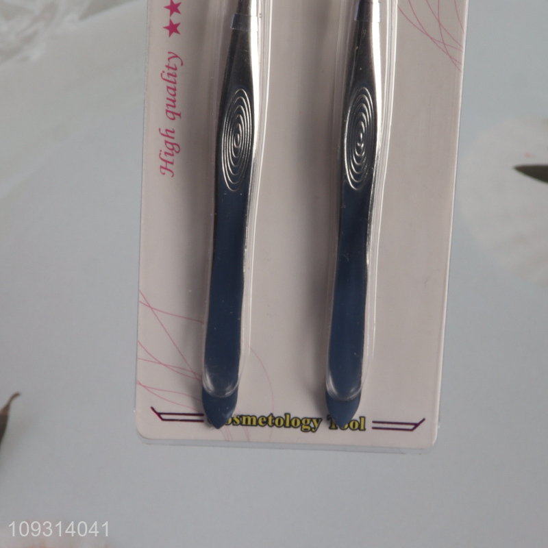 Hot selling makeup tool 2pcs eyebrow tweezers set