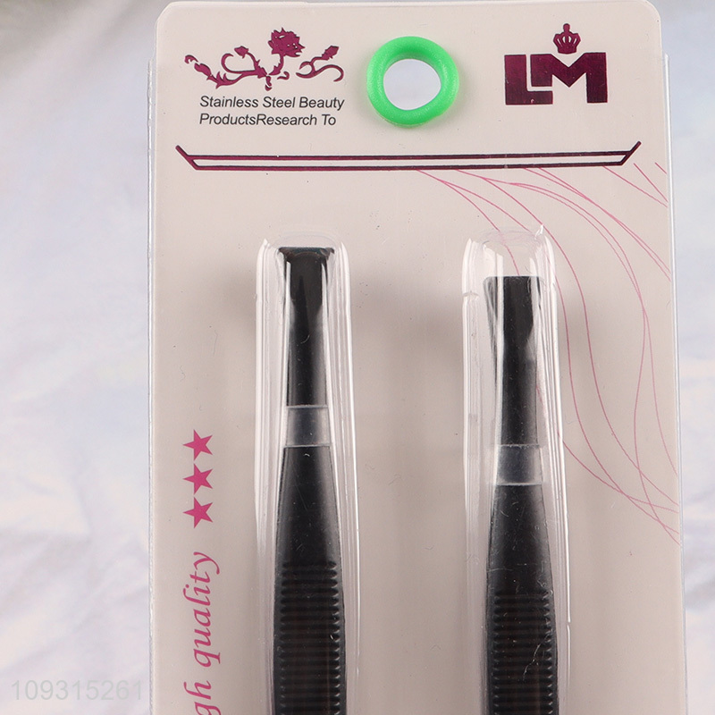 Good sale 2pcs eyebrow tweezers eyebrow clamps set