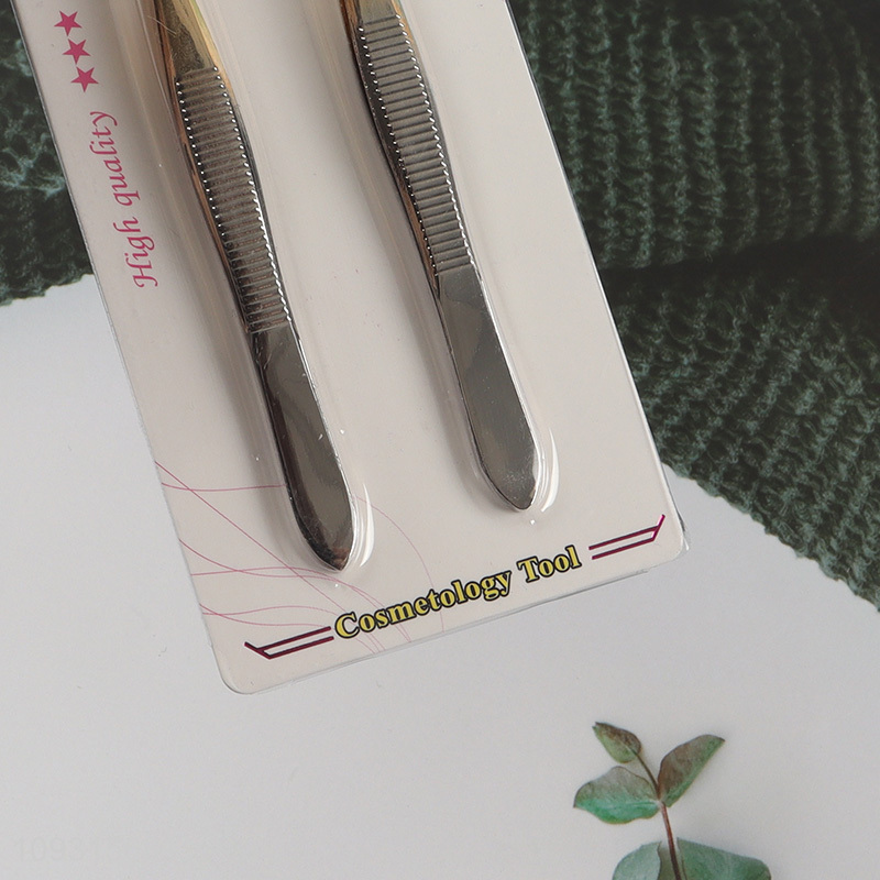 Hot items 2pcs eyebrow tweezers makeup tool set