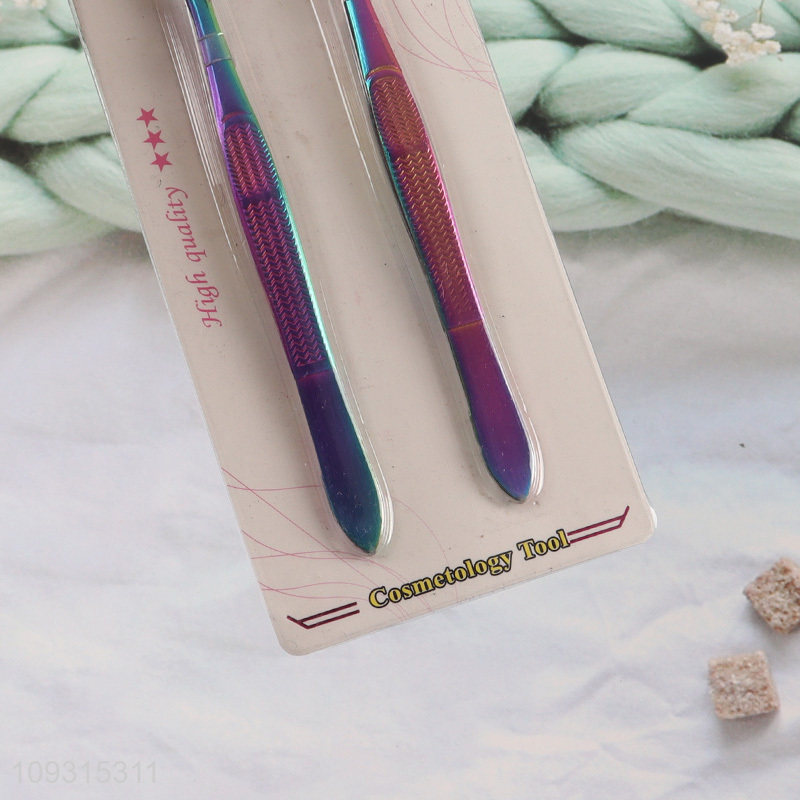 Top sale 2pcs eyebrow tweezers eyebrow clamps set