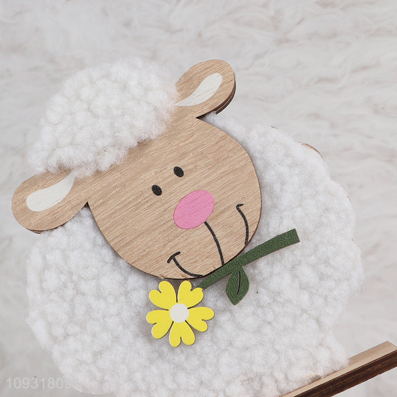 Online wholesale wooden sheep christmas ornament decoration