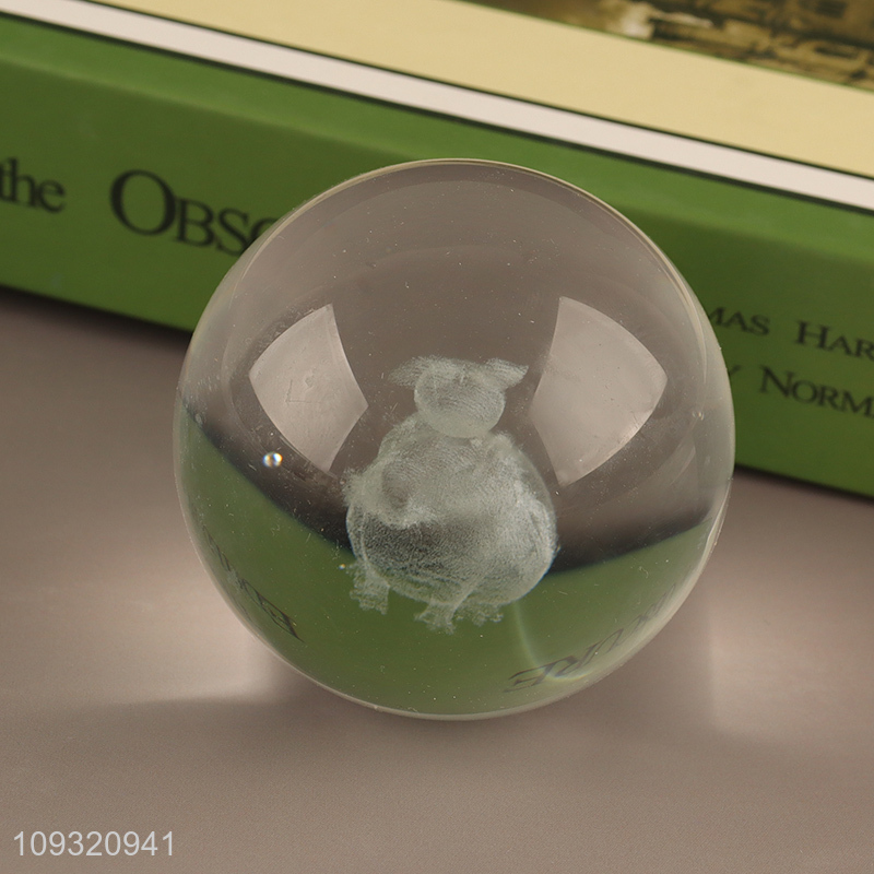 Good selling glass crafts crystal ball for decoration