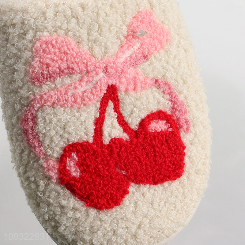 Good quality home slipper polyester slippers for women