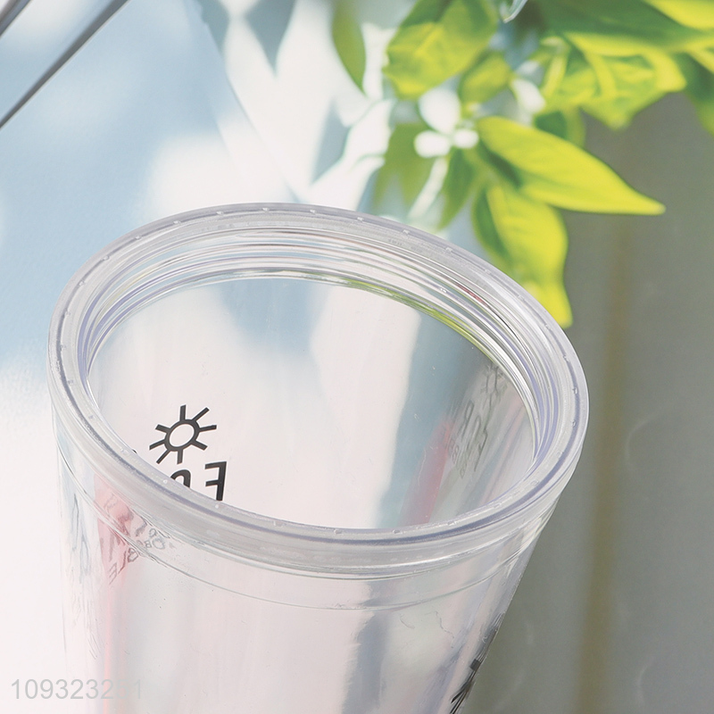 Top sale plastic water cup straw cup