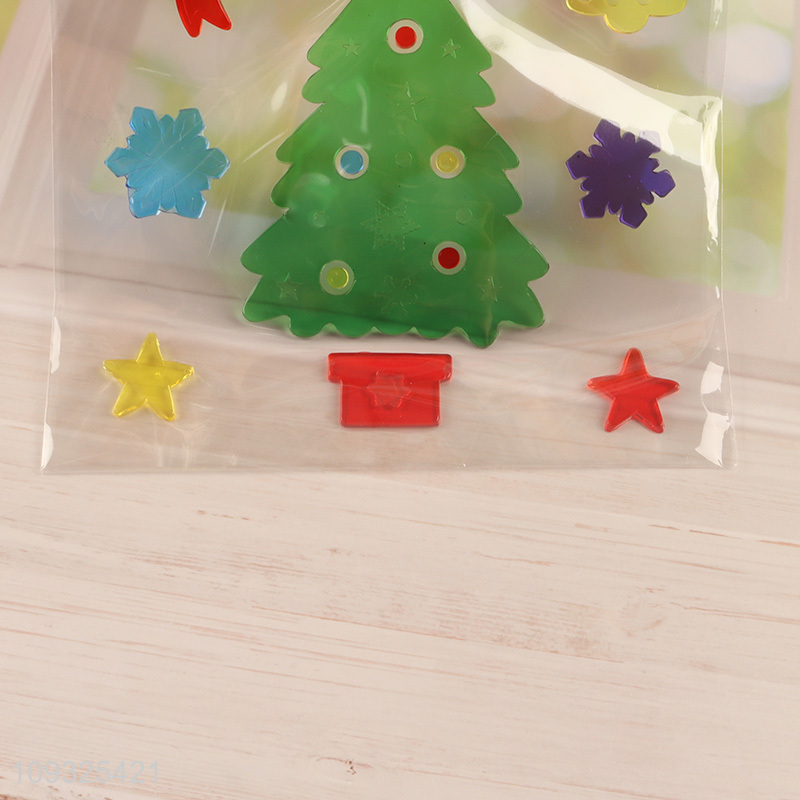 Good sale xmas tree China products tpr Christmas sticker window sticker
