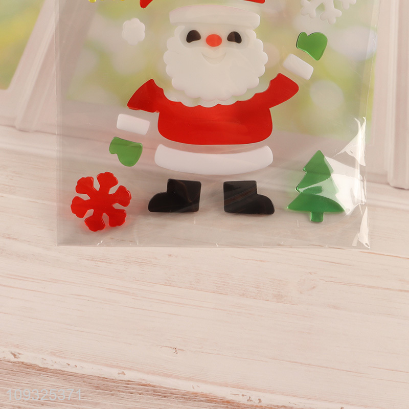 Factory supply decorative Christmas sticker window sticker