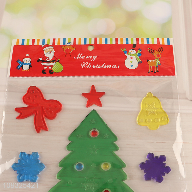 Good sale xmas tree China products tpr Christmas sticker window sticker