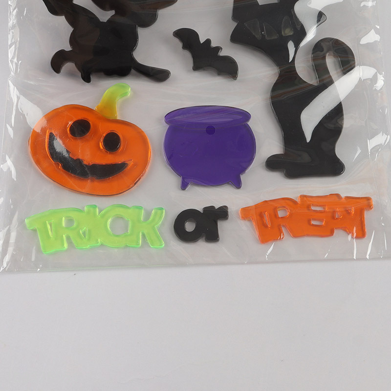 China supplier tpr Halloween decoration window sticker